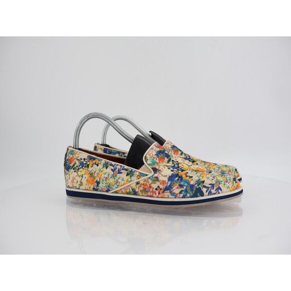 Rebecca Minkoff Loafers Women's Size 7 Sable Canvas Floral Print Slip On Shoes - Picture 2 of 11